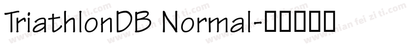TriathlonDB Normal字体转换